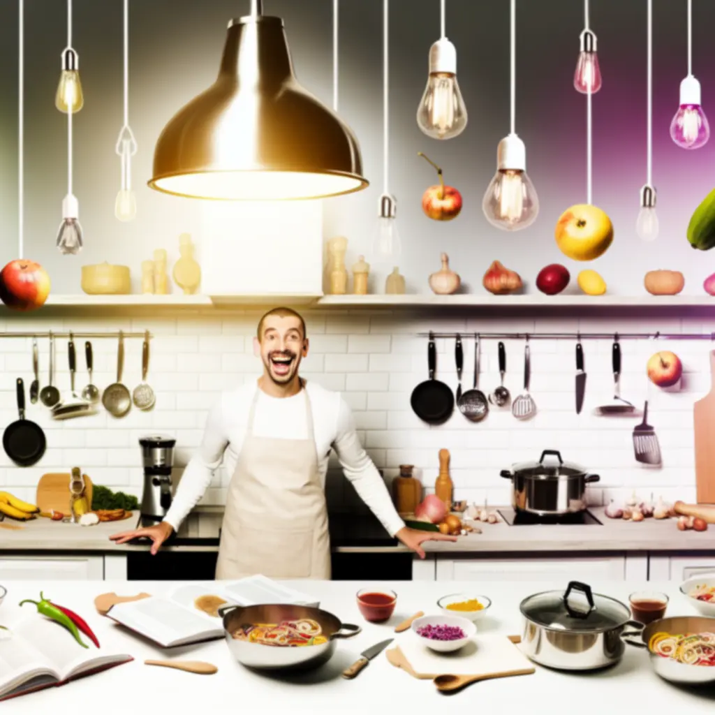 Stylowo nakryty stół w nowoczesnej kuchni z wykorzystaniem eleganckich naczyń