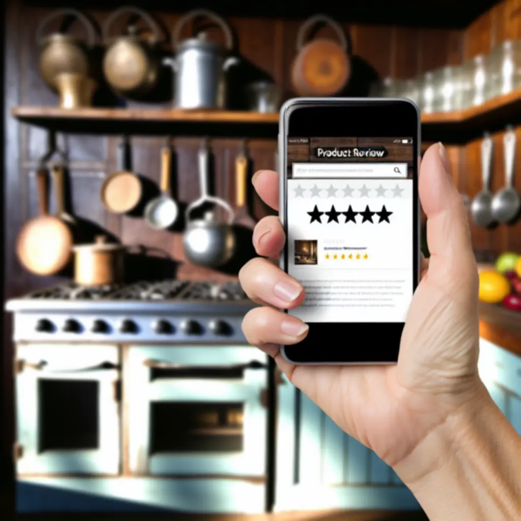 Podgląd opinii klientów Kitchenkitx na ekranie smartfona