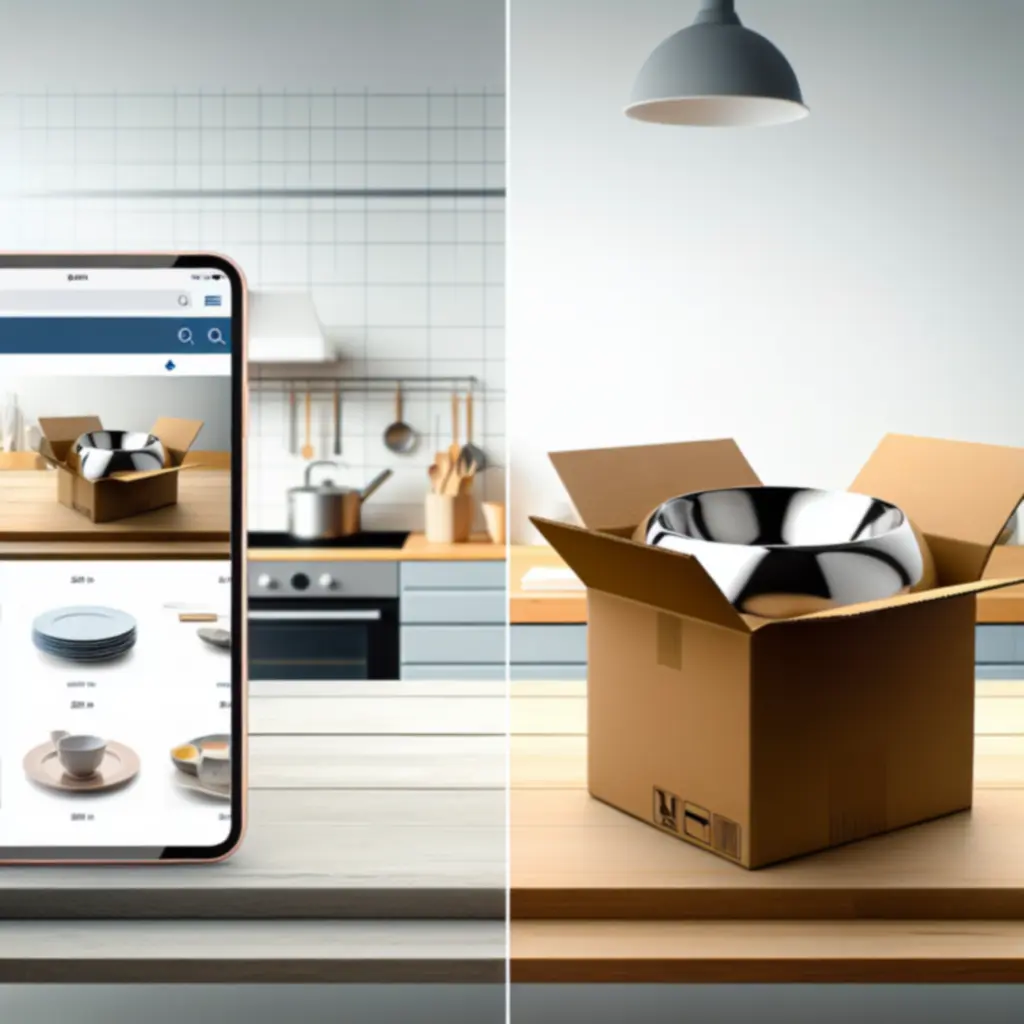 Przykładowy podgląd statusu zamówienia Kitchenkitx na ekranie