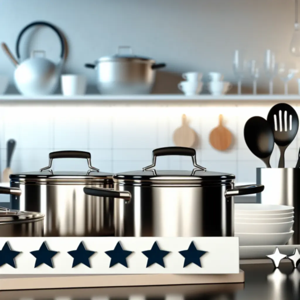 Starannie ułożony zestaw najwyżej ocenianych naczyń kuchennych Kitchenkitx